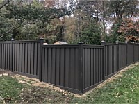 <b>Trex Seclusions vertical board fencing in Winchester Grey 2</b>